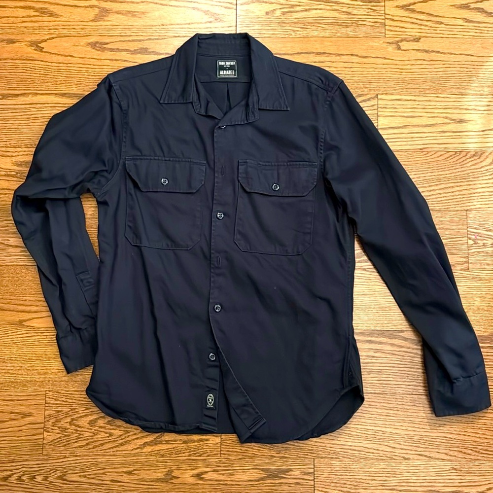 Todd Snyder Two Pocket Utility Shirt - Navy